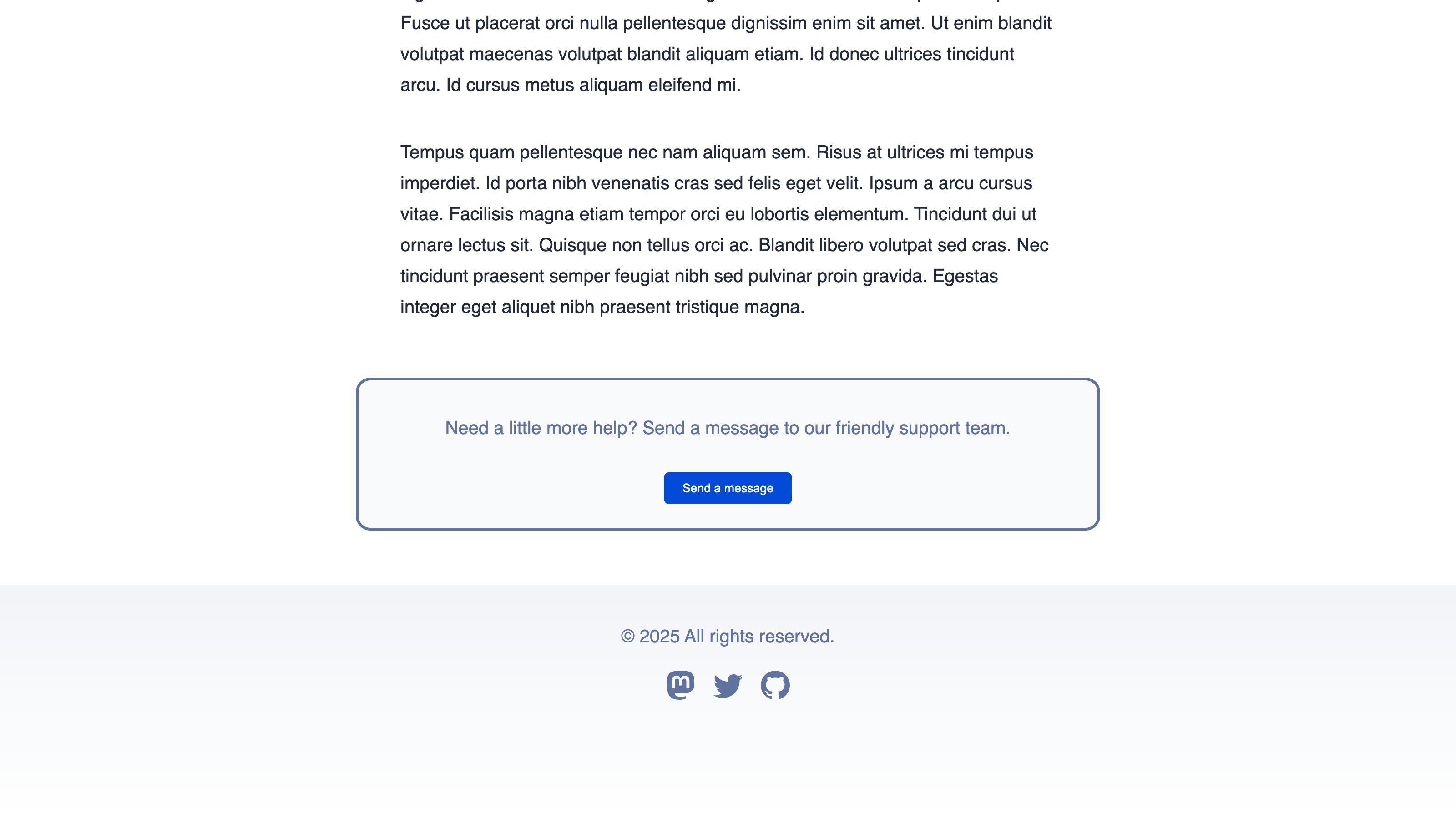 A screenshot of a blog page on our Astro website shows a call to action component under the blog content.