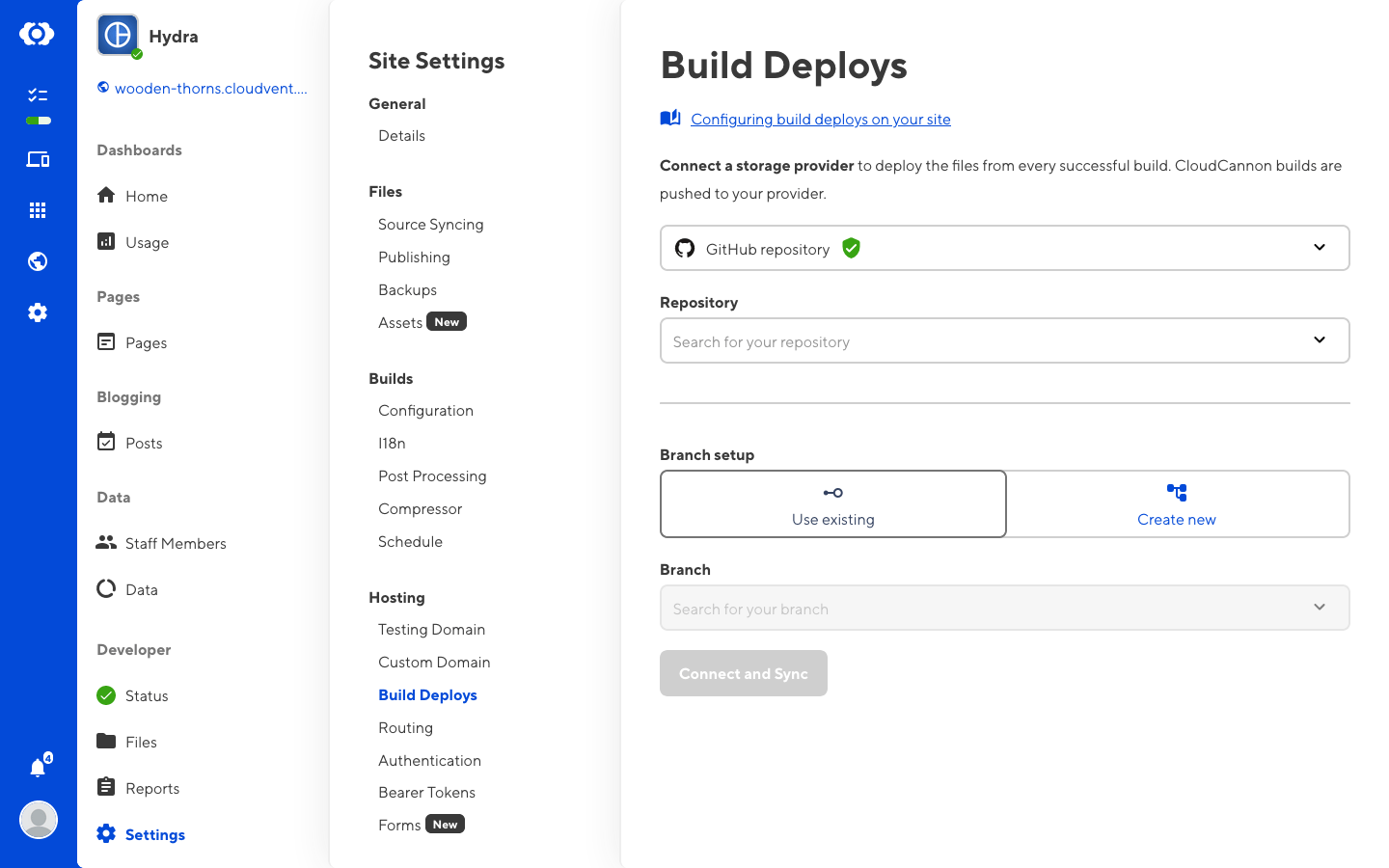 Storage Providers interface