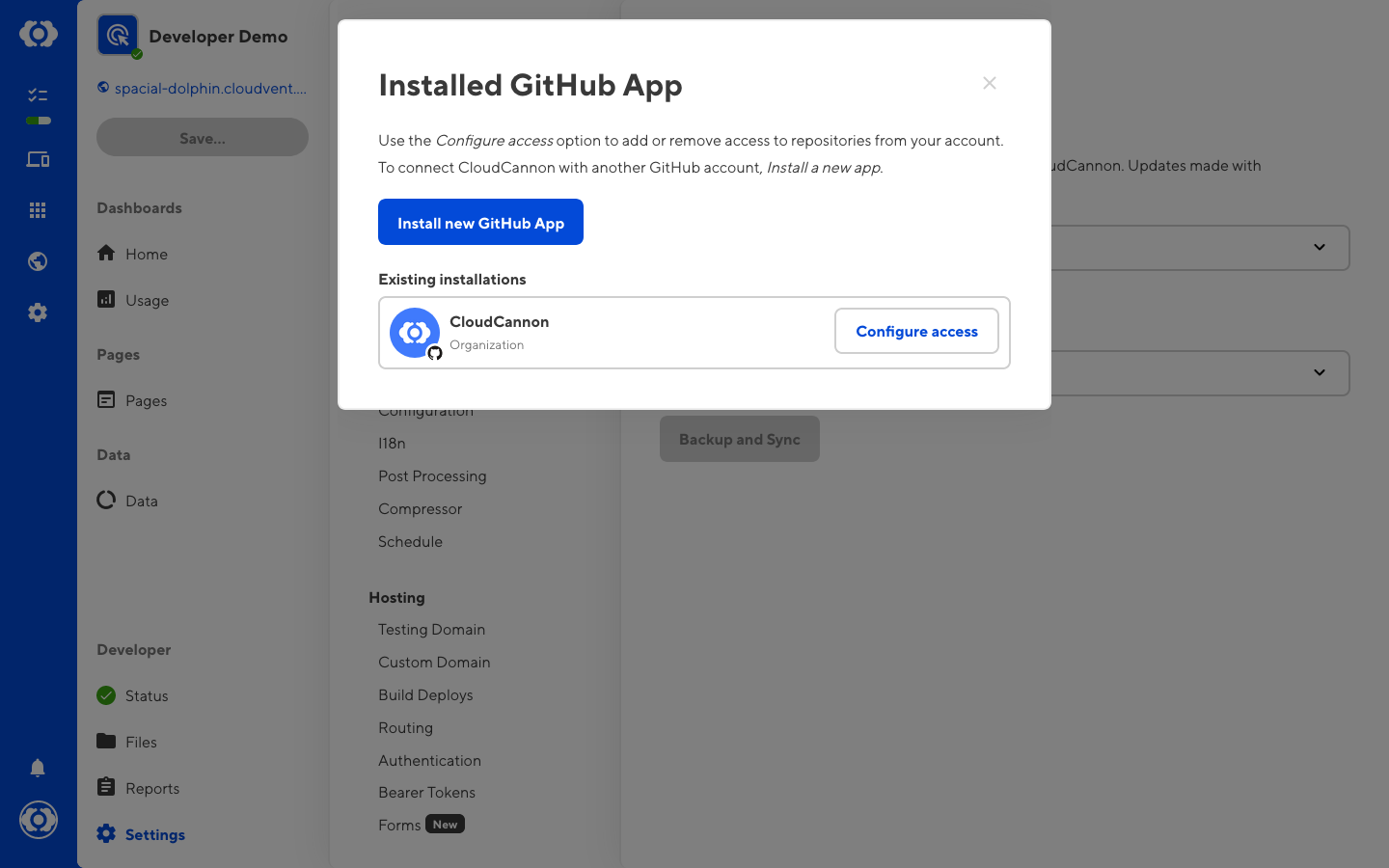 Configure your GitHub App