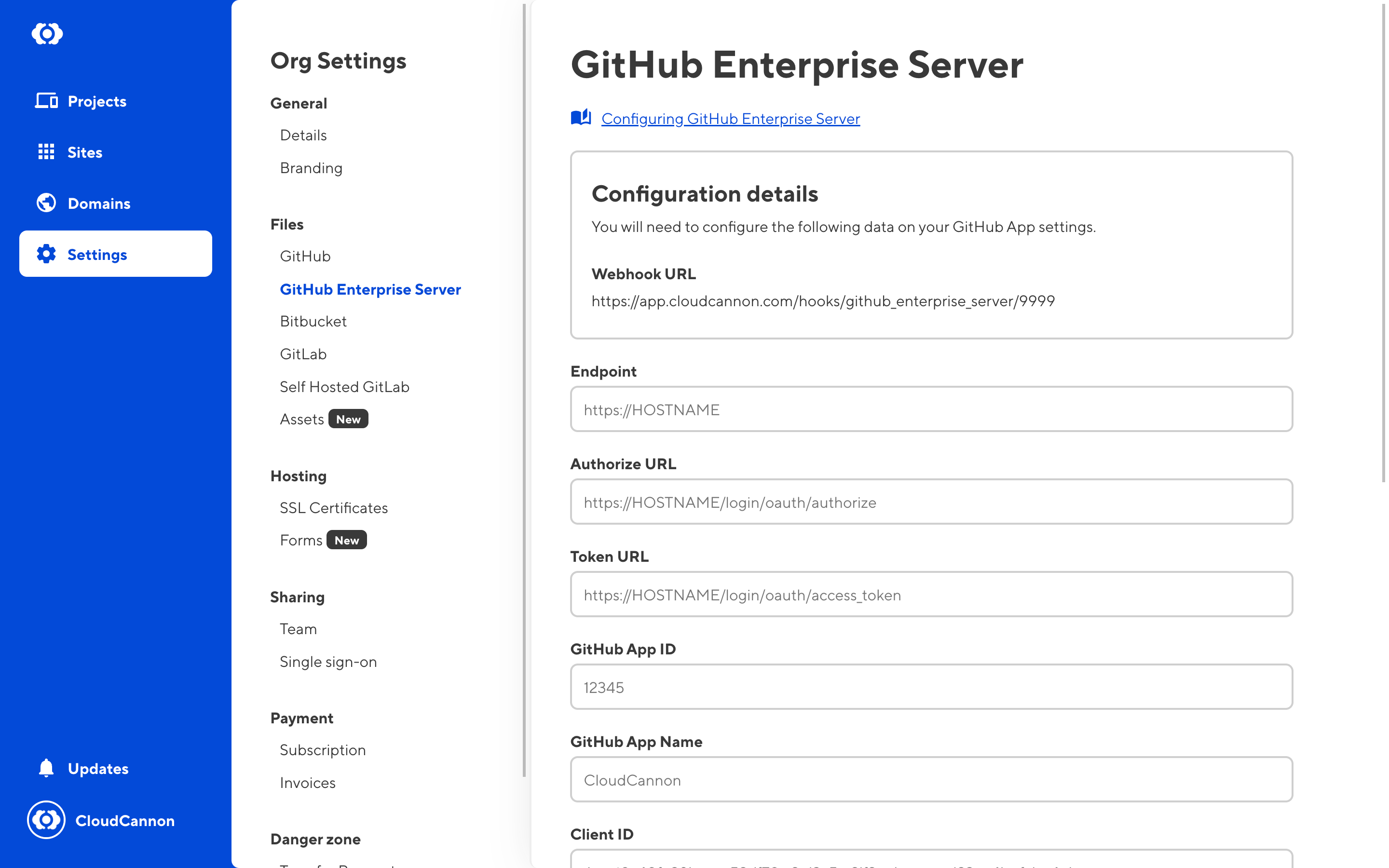 Configuring your GitHub Enterprise Server